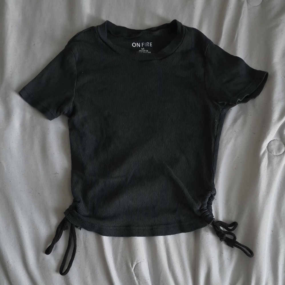 Black Medium Crop Top